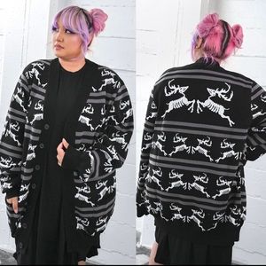 Foxblood Reindeer Cardigan